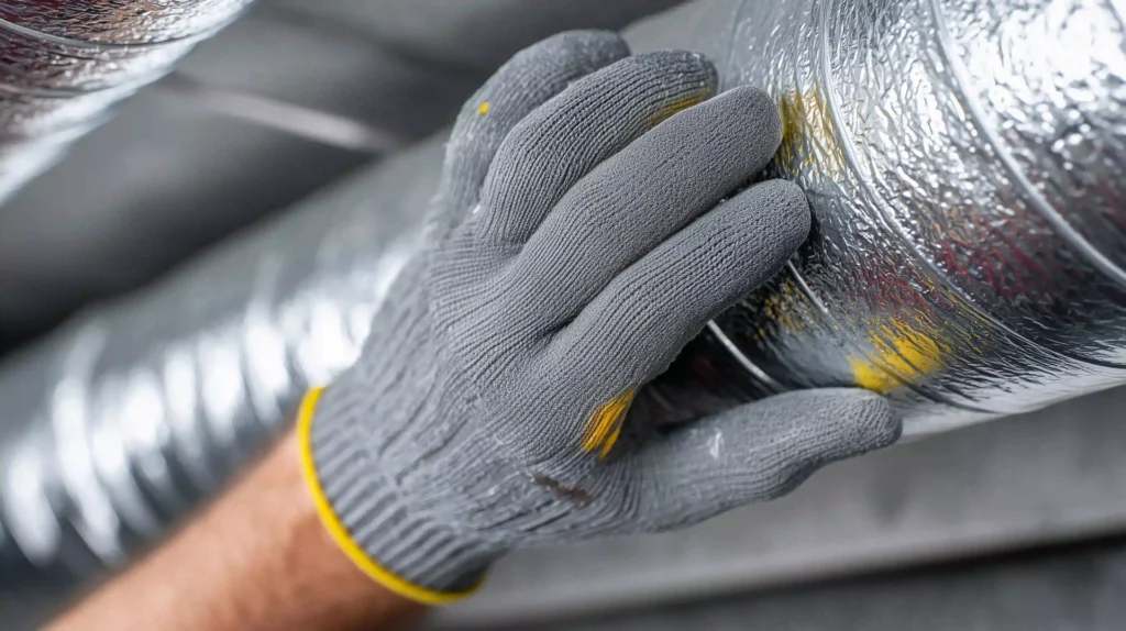 duct sealing check by hvac technician