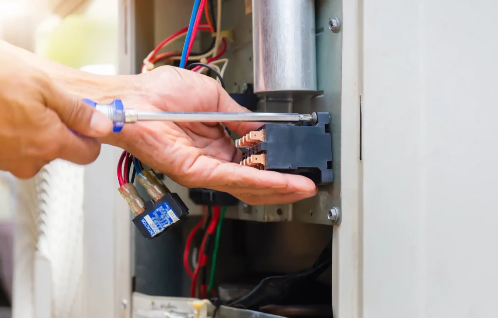 furnace repair replacing components