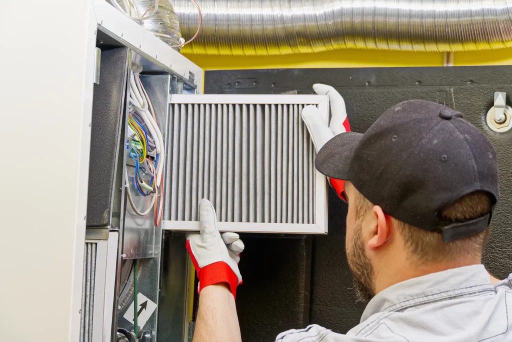 heating tune up replacing filter