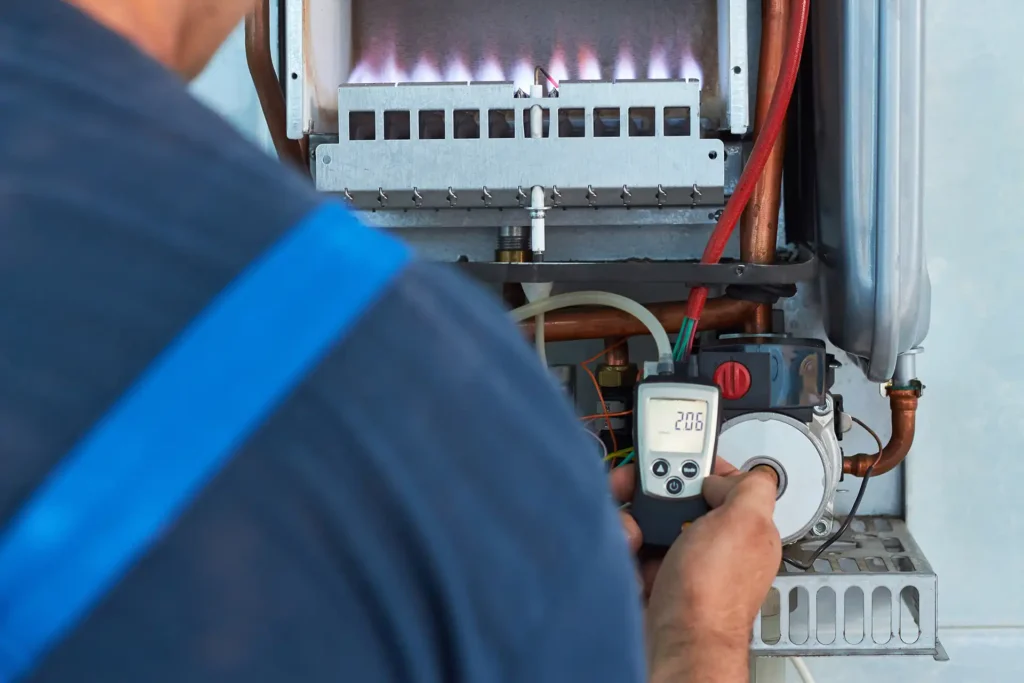heating tune-up by technician
