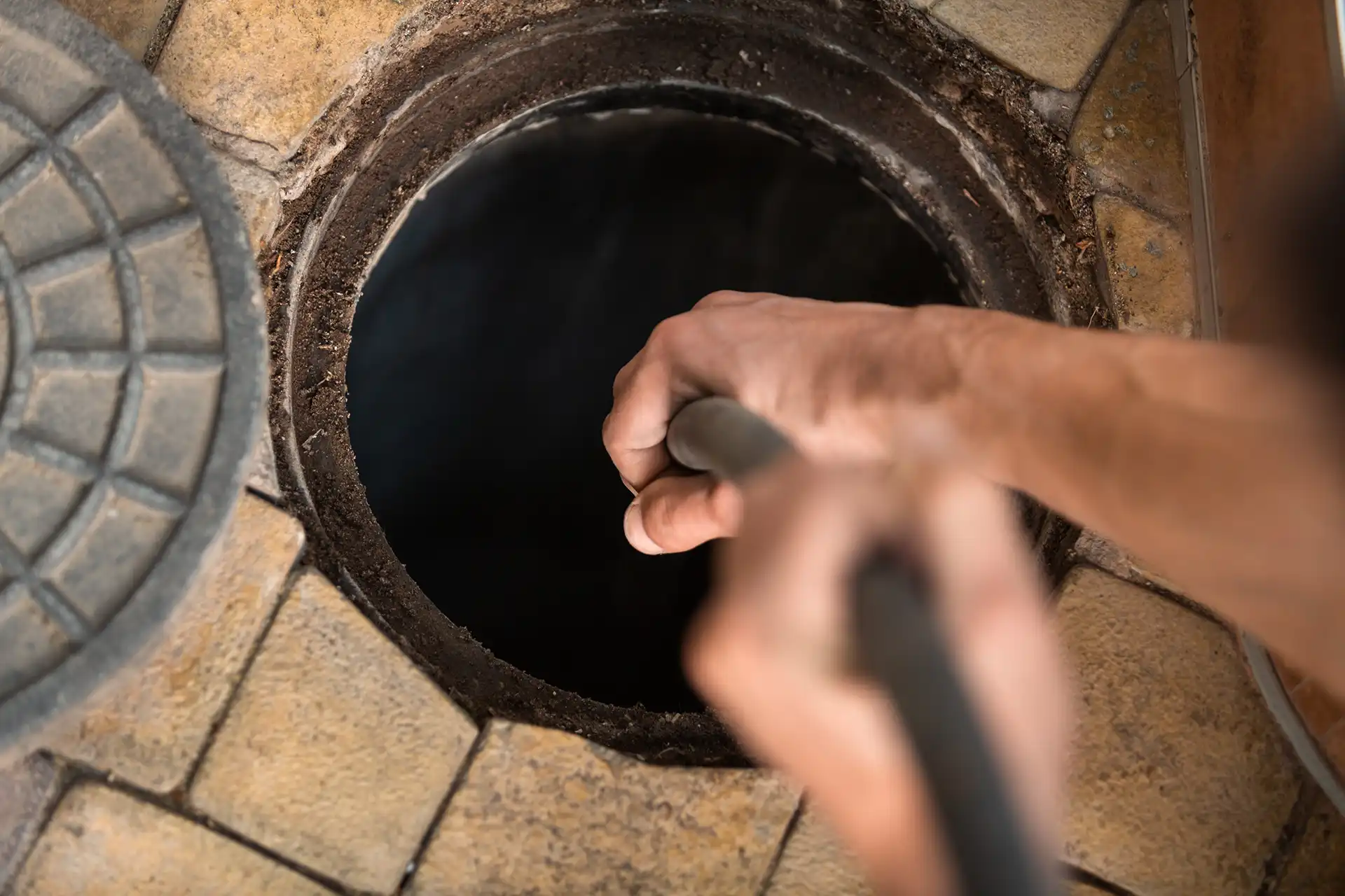 hydro jetting drain outside