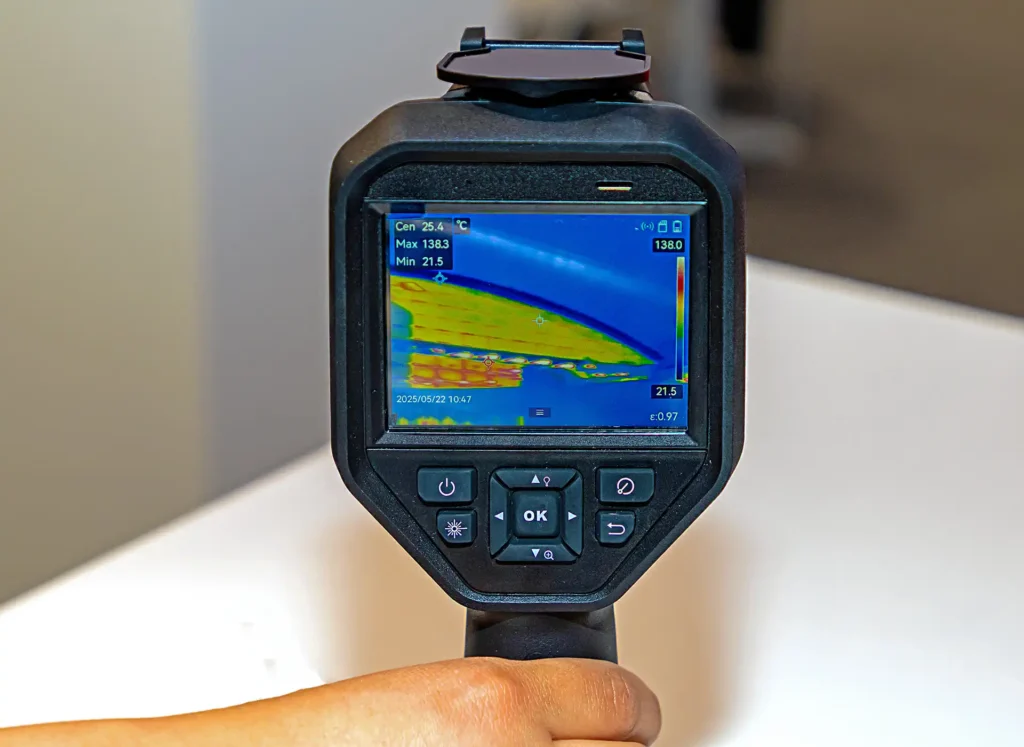 leak detection equipment in action