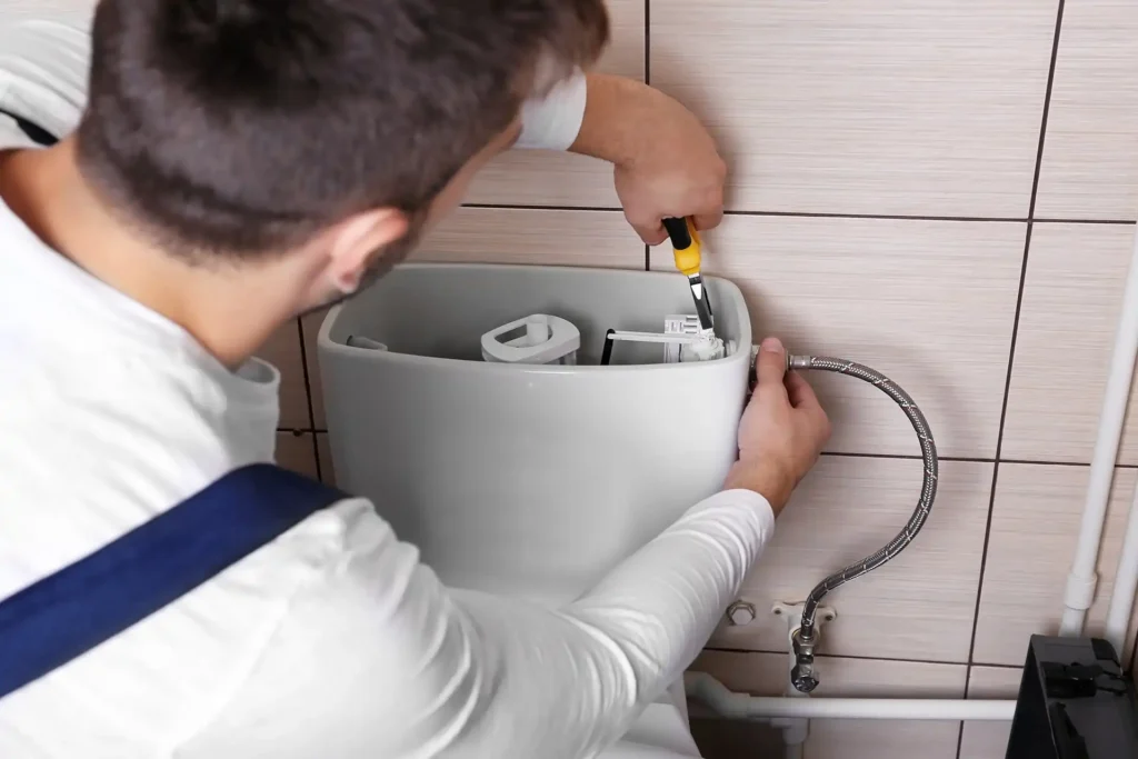 plumbing installation toilet