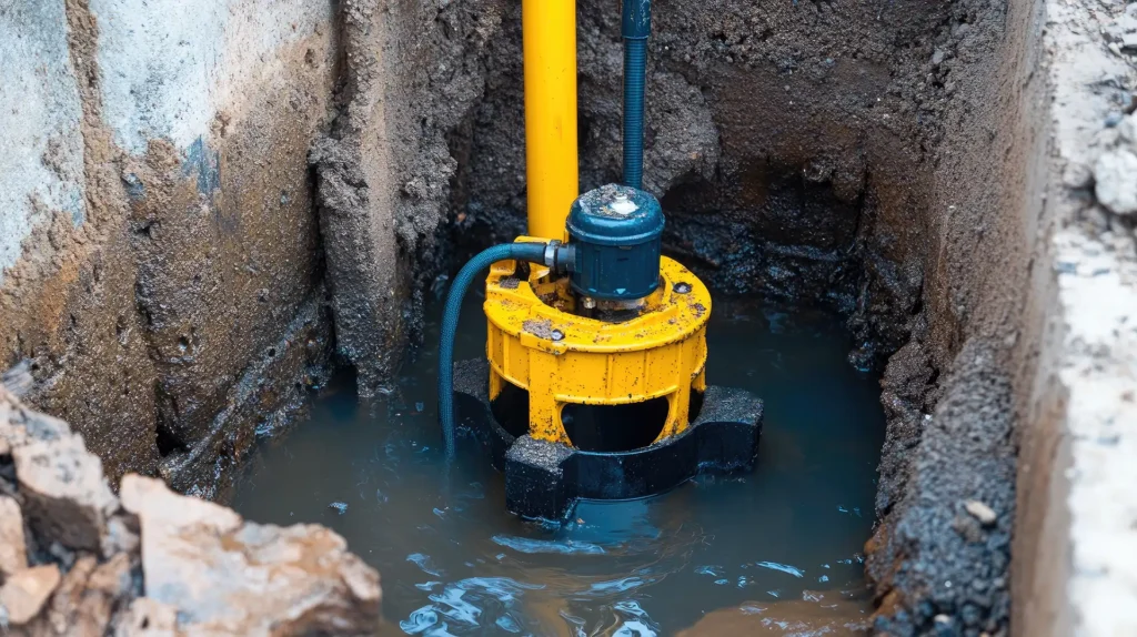sump pump in basement