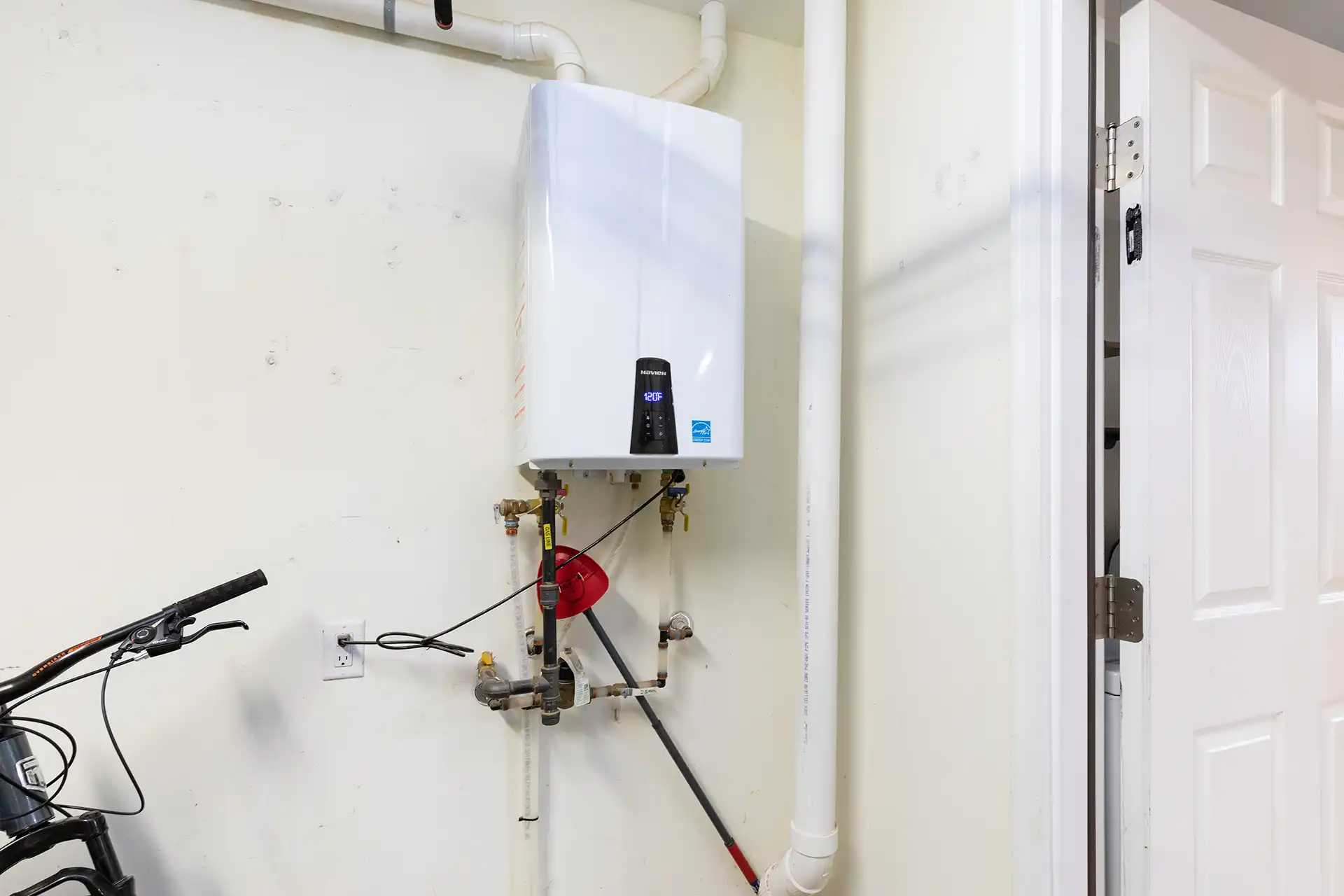 tankless water heaters in garage